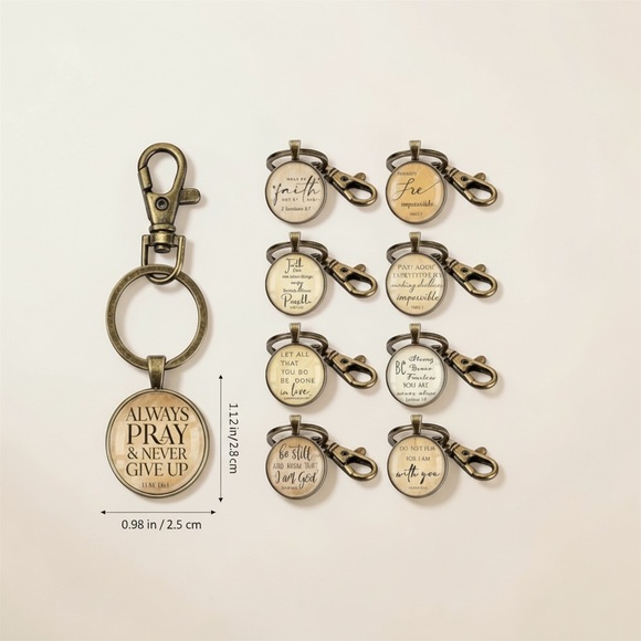 Inspirational Keychain (Choose 1) - Picture 2 of 6